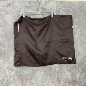 Coach Brown Satin Drawstring Dust Bag Cover for med. -Large Handbag 23"x19"